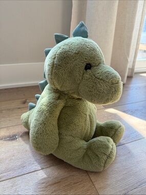 Animal Adventure Plush Green Dino Stuffed Animal Toy for Kids 13”